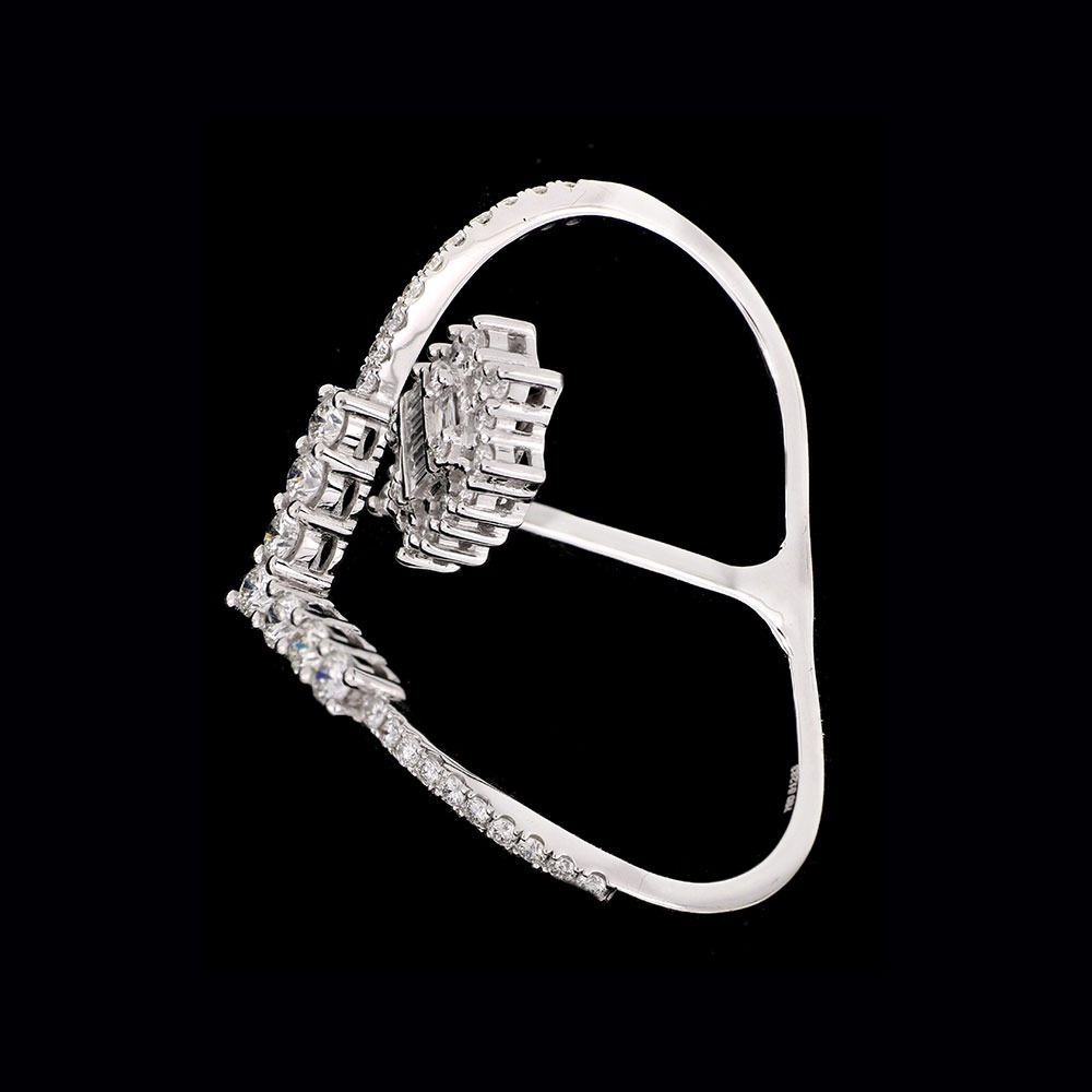 Diamond 2 fingers ring