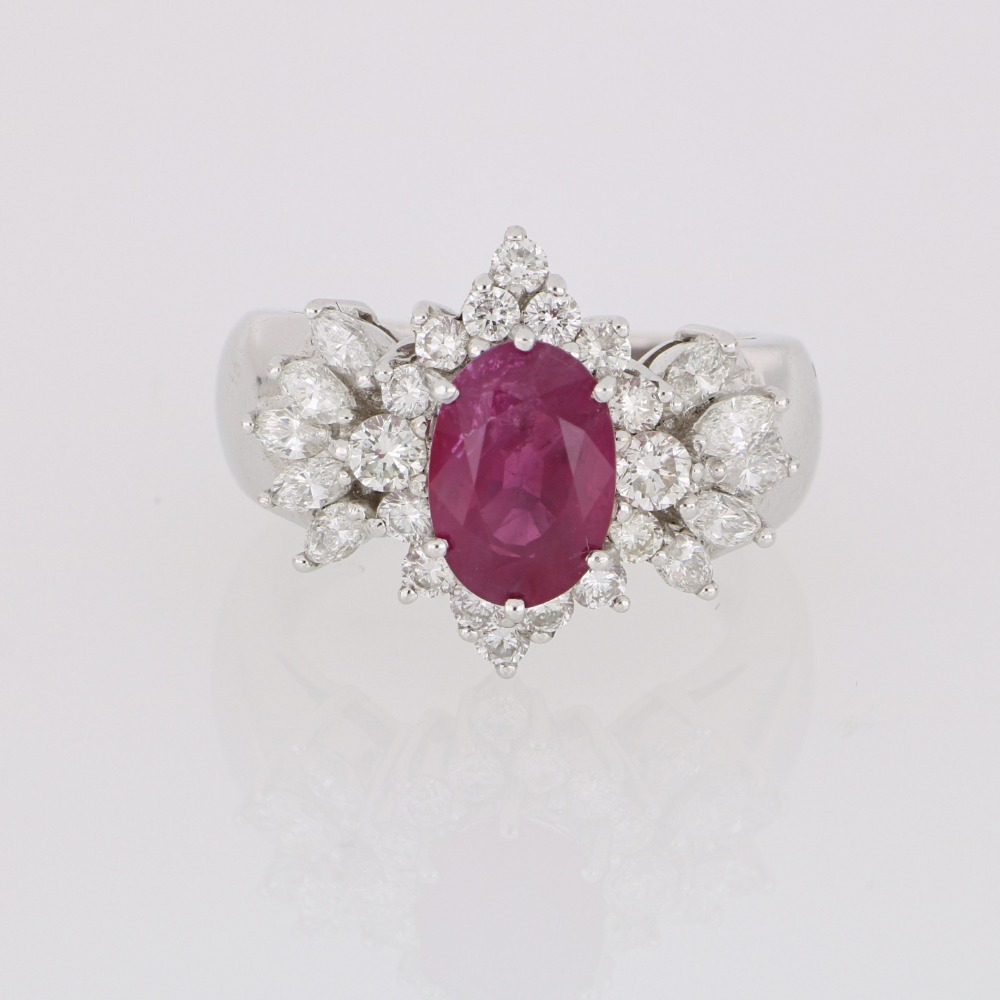 Ruby Diamond ring