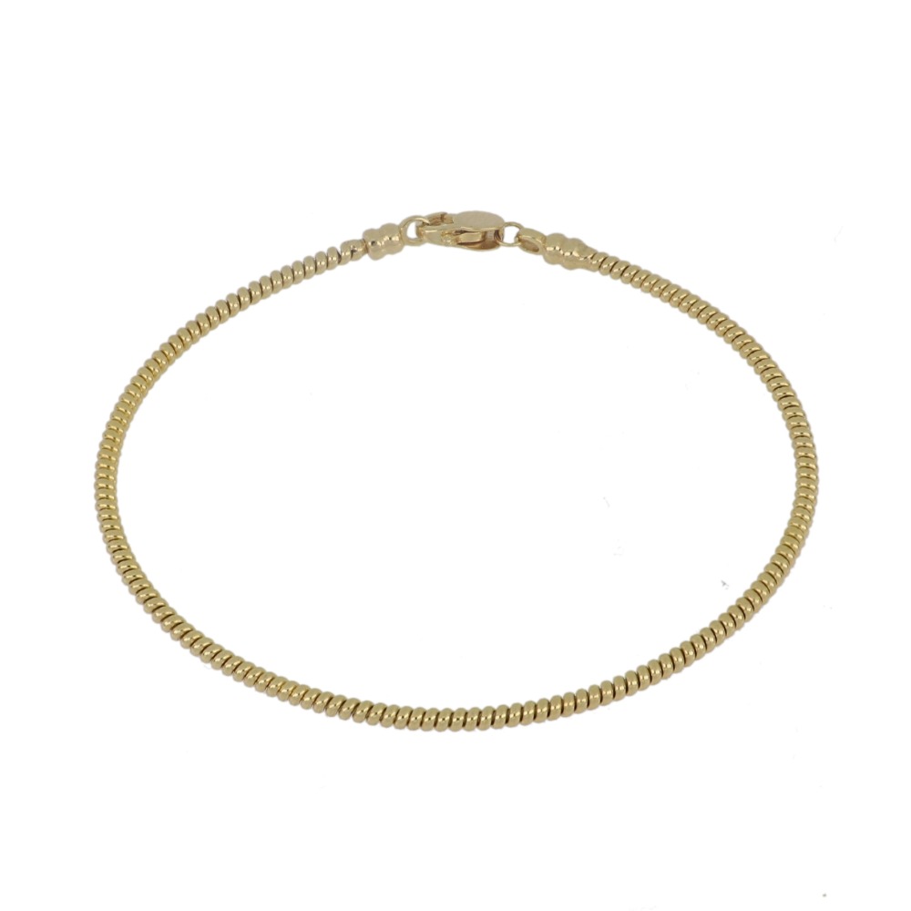 Bracciale schiavetta rigida in Oro giallo