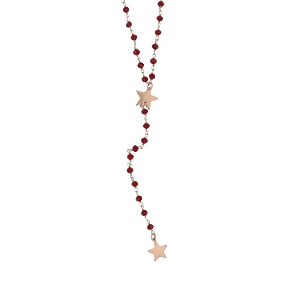 Collana stile rosario con stelle - Rosary style necklace with stars