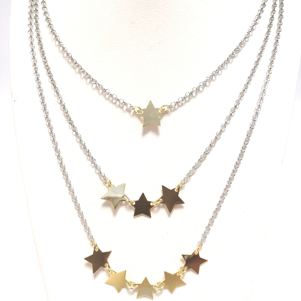 Collana tripla con stelle