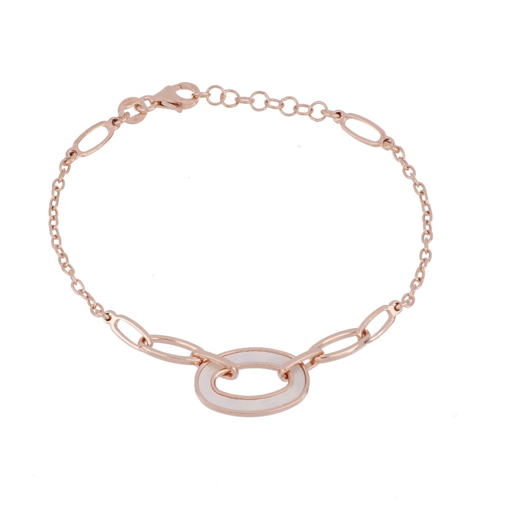 Bracciale con elemento ovale centrale