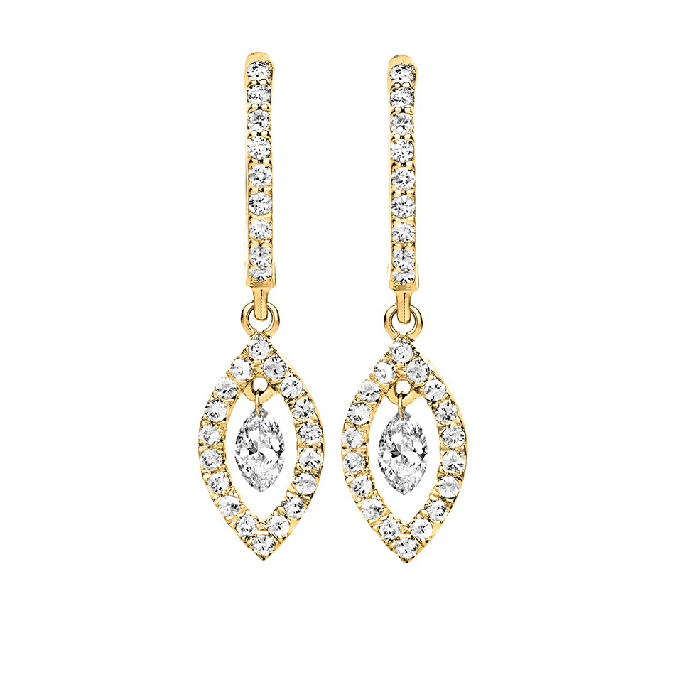 Diamond earrings - Diamonds in motion collection