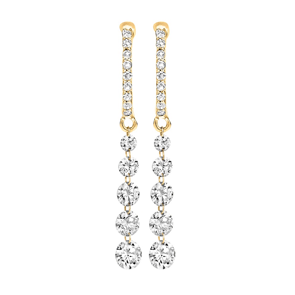 Diamond earrings - Diamonds in motion collection