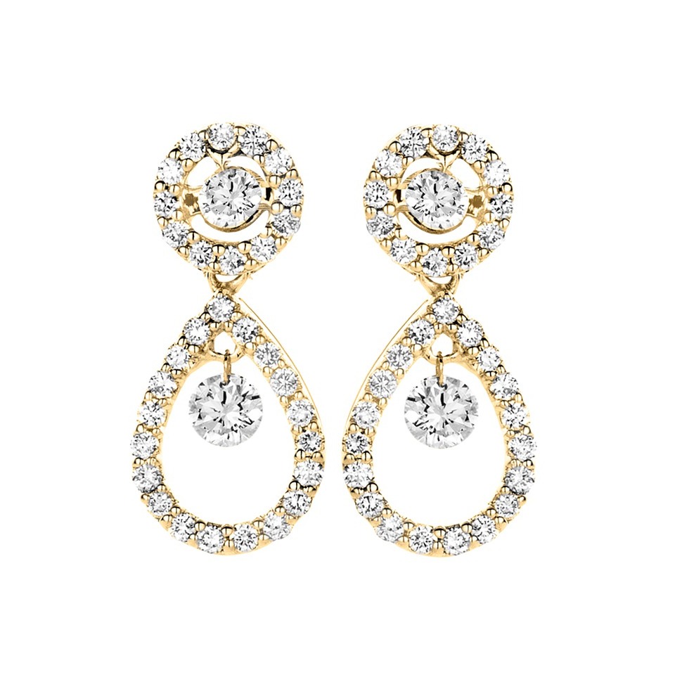 Diamond earrings - Diamonds in motion collection