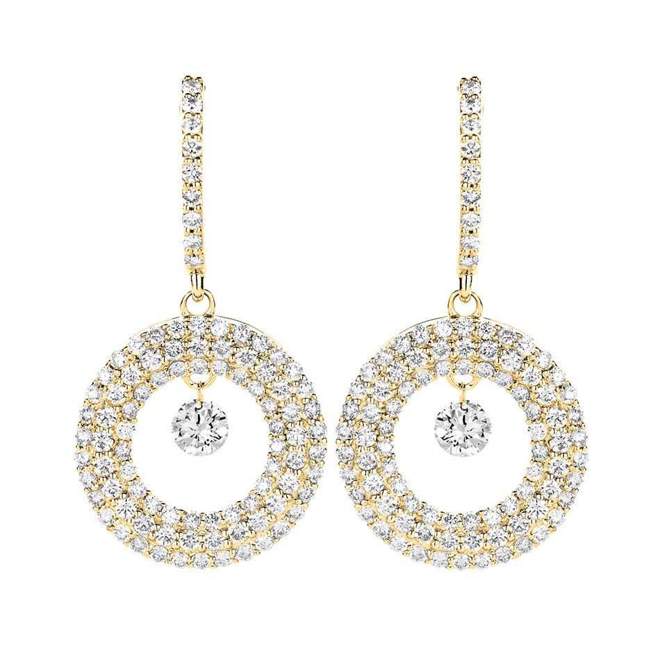 Diamond earrings - Diamonds in motion collection