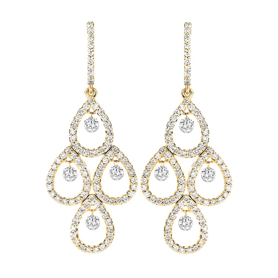 Diamond earrings - Diamonds in motion collection