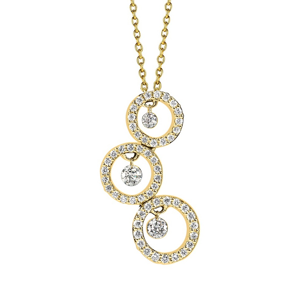 Diamond pendant - Diamonds in motion collection