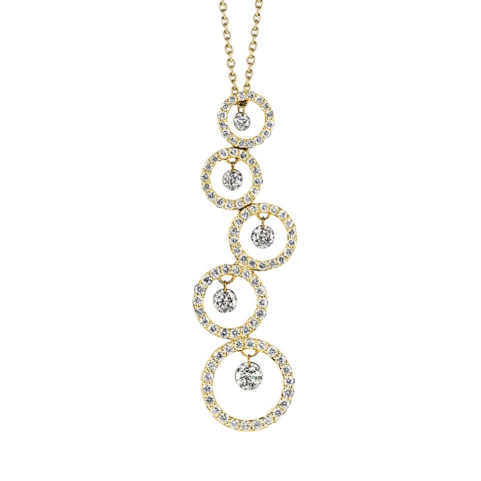 Diamond pendant - Diamonds in motion collection