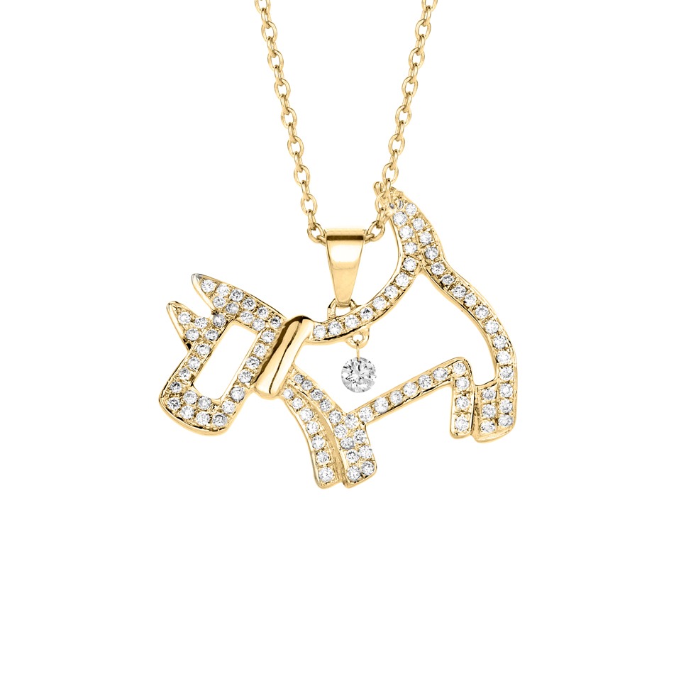 Diamond pendant - Diamonds in motion collection