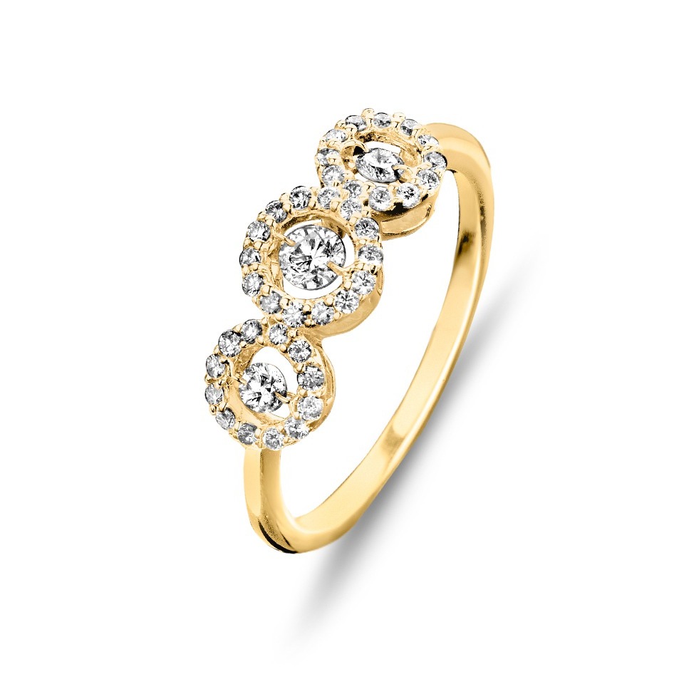 Diamond ring - Diamonds in motion collection