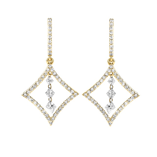 Diamond earrings - Diamonds in motion collection