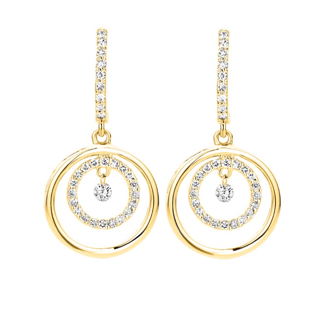 Diamond Earrings - Diamonds in motion collection