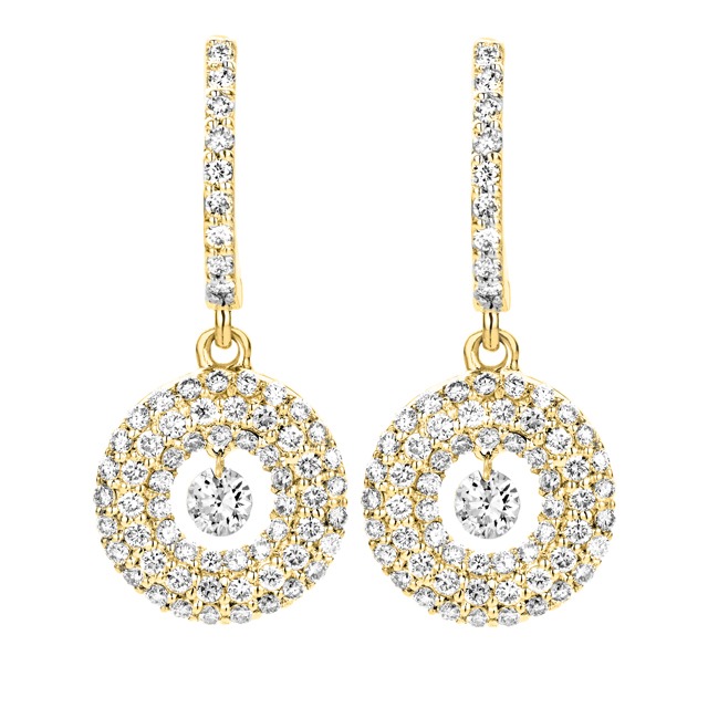 Diamond earrings - Diamonds in motion collection