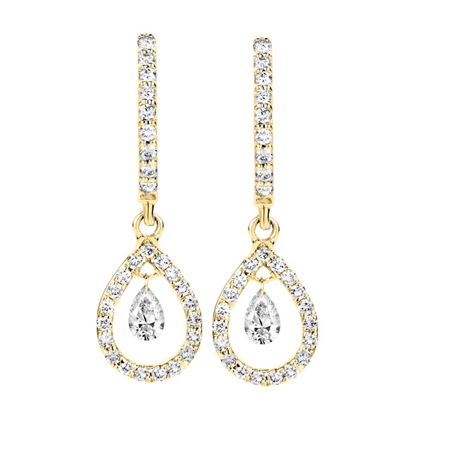 Diamond Earrings - Diamonds in motion collection