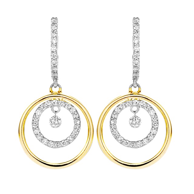 Diamond Earrings - Diamonds in motion collection
