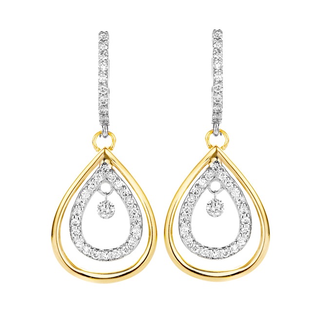 Diamond Earrings - Diamonds in motion collection