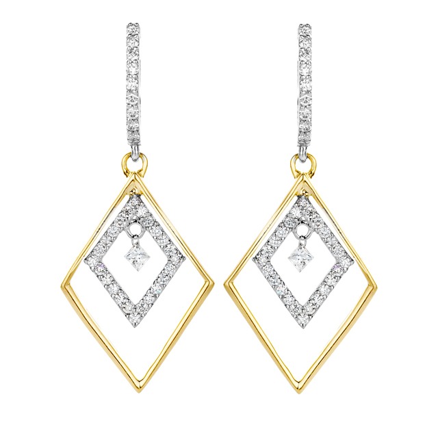 Diamond Earrings - Diamonds in motion collection