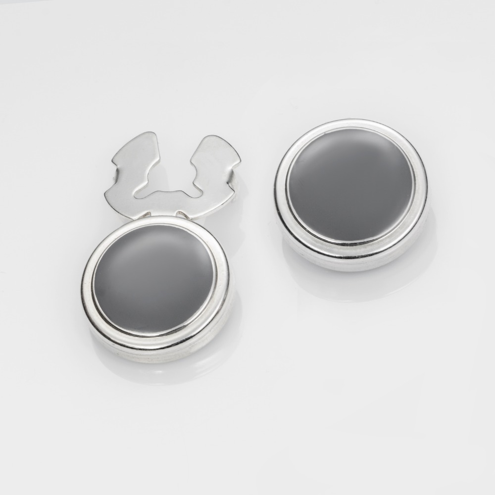 Button cover clips in silver 925 with enamel // Cubre botones en plata de ley con esmaltes