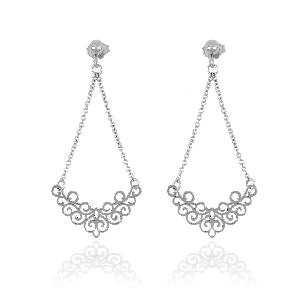 Earrings in silver